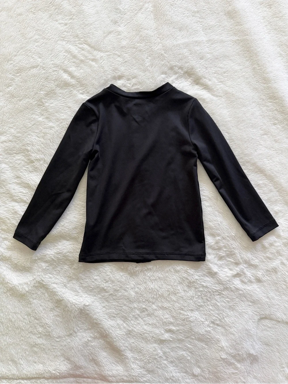 Cat & Jack Long Sleeve Full Zip Rashguard Swim Shirt Black Size 3T Unisex